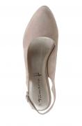 Marken-Slingpumps helltaupe