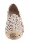 Marken-Slipper beige-goldfalben