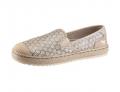 Marken-Slipper beige-goldfalben