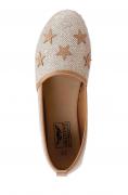 Marken-Slipper goldfarben