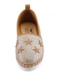 Marken-Slipper goldfarben