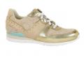 Marken-Sneaker beige-goldfarben Gr. 7 EU 38