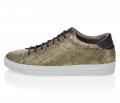 Marken-Sneaker goldfarben