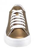 Marken-Sneaker goldfarben