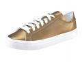 Marken-Sneaker goldfarben