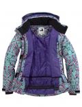 Marken-Snowboardjacke mint-bunt