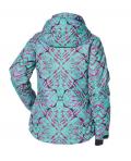 Marken-Snowboardjacke mint-bunt