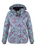 Marken-Snowboardjacke mint-bunt