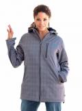 Marken-Softshelljacke grau-türkis