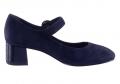 Marken-Spangenpumps navy