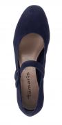 Marken-Spangenpumps navy