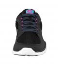 Marken-Sportschuh schwarz-fuchsia