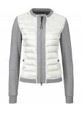 Marken-Steppjacke creme-grau-melange