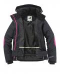 Marken-Steppsnowboardjacke schwarz