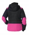 Marken-Steppsnowboardjacke schwarz