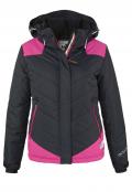 Marken-Steppsnowboardjacke schwarz