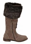 Marken-Stiefel taupe