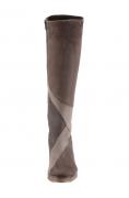 Marken-Stiefel taupe-bunt