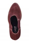 Marken-Stiefelette bordeaux