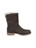 Marken-Stiefelette mit Lammfell grautaupe Gr. 8