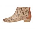 Marken-Stiefelette sand-cognac