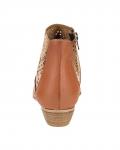 Marken-Stiefelette sand-cognac