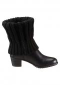 Marken-Stiefelette schwarz