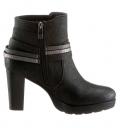 Marken-Stiefelette schwarz