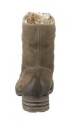 Marken-Stiefelette taupe