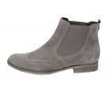 Marken-Stiefelette taupe