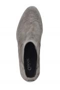 Marken-Stiefelette taupe