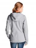 Marken-Strick-Fleecejacke grau