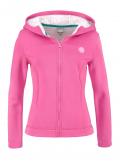 Marken-Strick-Sweatjacke pink