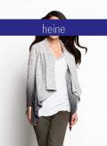 Marken-Strickjacke grau