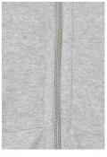 Marken-Strickjacke grau-melange