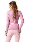 Marken-Strickjacke mit Bindeband rosa