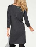 Marken-Strickkleid anthrazit Gr. XS