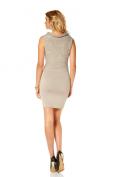 Marken-Strickkleid beige