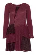 Marken-Strickkleid bordeaux