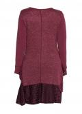 Marken-Strickkleid bordeaux