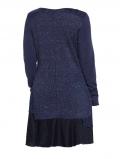 Marken-Strickkleid dunkelblau