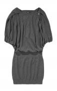 Marken-Strickkleid grau