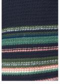 Marken-Strickmantel marine-bunt