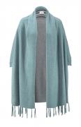 Marken-Strickponcho jade