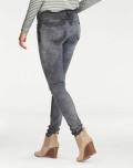 Marken-Super-Skinny-Jeans grau 32 inch