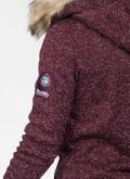 Marken-Sweatjacke beere-melange