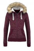 Marken-Sweatjacke beere-melange