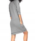 Marken-Sweatkleid grau