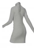 Marken-Sweatkleid grau