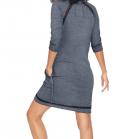 Marken-Sweatkleid marine